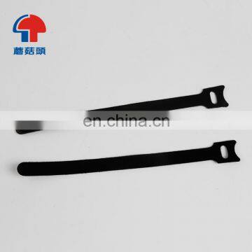 Customized Logo printed Hook & Loop Cable Tie Include Eyelet Holes