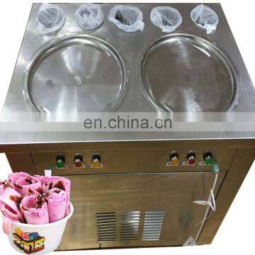 Best selling and popular stir yogurt machine commercial ice cream roll making machine can mix with various kinds of toppings