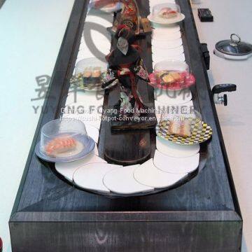 Sushi Conveyor Belt System Bright White / Dark Black Food delivery system