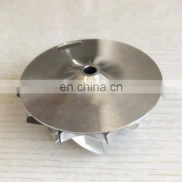 RHF55 20G 52.56/68.01 мм 6+6 лопастей высокопроизводительного заготовки/фрезеровки/алюминия 2618 турбокомпрессорного колеса photo-3