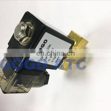 GOGO Normally Open 2 Way Pilot Diaphragm Brass Solenoid Valve Water Flow Control 1/8" BSP 24V DC 2.5mm/3mm NBR 0-16bar/10bar photo-5