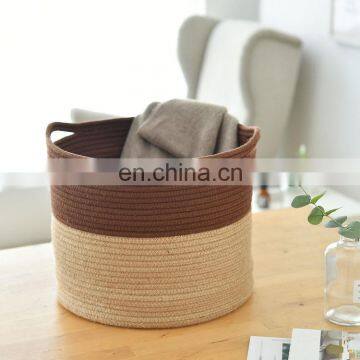 2020 hot selling Nordic wind cotton knitting sundries storage basket