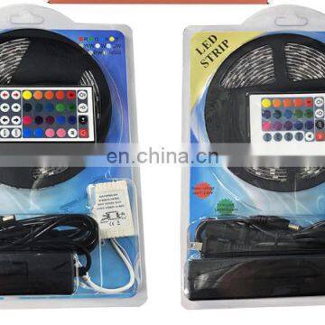 5m Smd Led Rgb Strip 12V 5050 Waterproof Rgb Led Strip Light 300 Led + 44 Key Remote+ Adapter Rgb Led Strip Kit