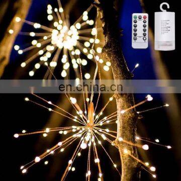 Hanging Firework LED Fairy String Light Christmas Party Decor Xmas 8 Modes Remote Outdoor Waterproof Christmas LED String Lights photo-6