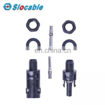 High Quality Durable Waterproof Connector 1000V 1500V With Safety Lock PV Solar Panel Connector
