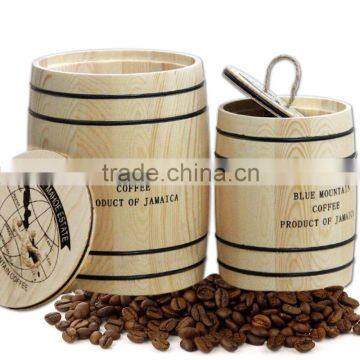 Custom Logo Small Wooden Coffee Barrels 80g