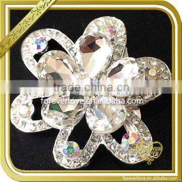 AB Color Crystal Flower Brooch Rhinestone Brooches Pin FB029