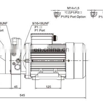 Горячие продажи: Гидравлический агрегат/гидропакет на 120 В переменного тока для компактора мусора с соленоидным вентилем на 24 В постоянного тока photo-3