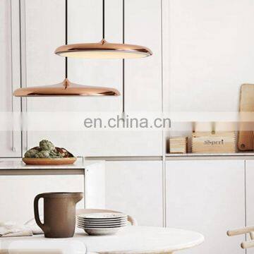 Hot Sale Rose Gold / Black Ufo Shape Fancy Hanging Light 14w / 24w Led Interior Chandelier Lighting photo-2