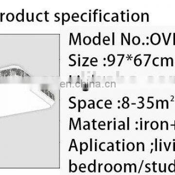 Factory Sale Modern Rectangular LED Ceiling Light Acrylic Iron Living Room Lighting photo-3