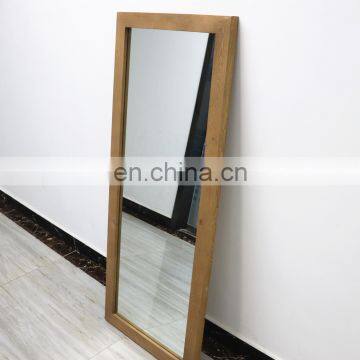 Large floor standing hotel decor pine frame living room furniture dressing mirror