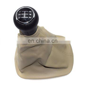 Beige Gear Shift Knob Gaitor Boot 5 Speed For VW PASSAT 1996-2005