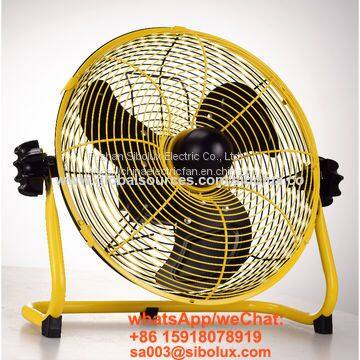 12 inch rechargeable floor fan with 3 speeds for gems/hotel outdoors