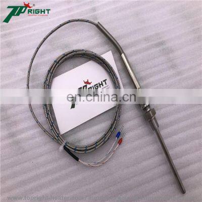 4.5*100mm of Thermocouple K Type With Corrugated Hose Lead Cable Length in 500/1000/1500mm photo-4