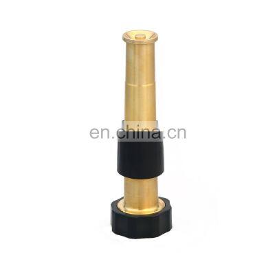 Garden adjustable metal brass water hose spray pipe nozzle