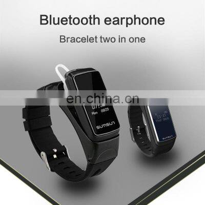 Smart Band Watch With Wireless Headset 2 In 1 Newest 2020 Men'S And Women'S Android Sport Bracelet Custom Smart Watch photo-3