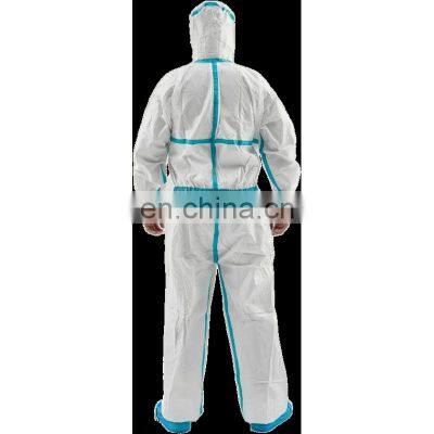 EN14126 Anti-virus sterile disposable safety jumpsuit protective medical coveralls