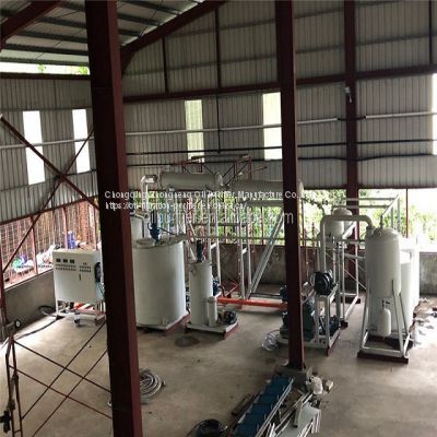 Base Oil Making Machine/Waste Dirty&Engine Oil Recycling System Machine/Motor Oil Cleaning Treatment Plant