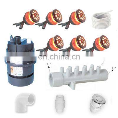 6 Jet DIY Whirlpool Bathtub Air System  Quick Fit Build Plumbing With Led Light