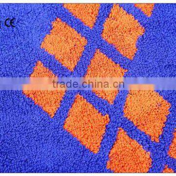 Large Size Blue Jacquard Pure Cotton Terry Bath Towel photo-4