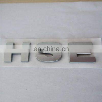 Customized Car Body Decal Plastic HSE Black Label Car Badge Emblem Sticker
