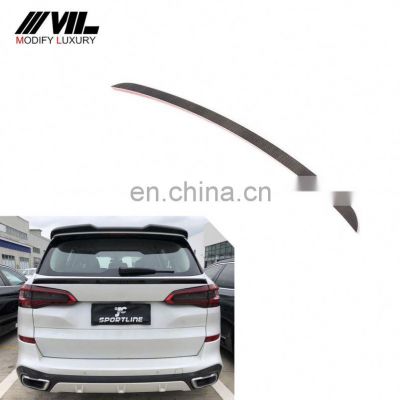 X5 Carbon Fiber Car Middle Spoiler Wing for BMW X5 Sport 4-Door 2019