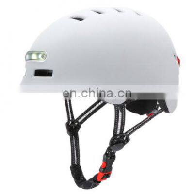 Riding Helmet With LED Front Warning Lights M-L Size Universal Bicycle Electric Car Scooter Motorcycle Open Face Helmet Parts