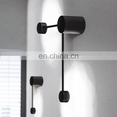 Nordic Black Minimalist Wall Lamp Creative Modern Personality Bedroom Bedside Lamps