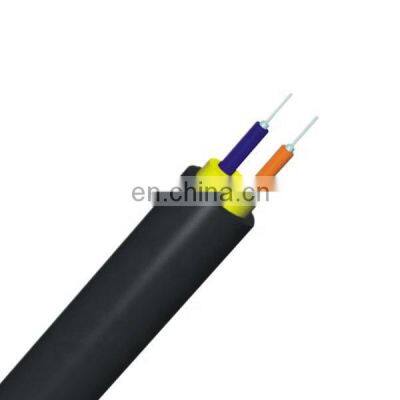 2 core Indoor Outdoor  Fiber Optic Cable  Single Mode SM G652D  G657A 4.8mm TPU Duplex Fiber Cable