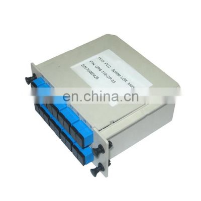 Outdoor 1x4 1x6 1x8 lgx scapc optical splitter insert type simplex fiber plc splitter