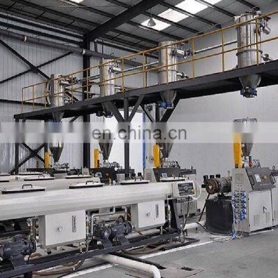 Twin screw pvc pipe extruding extrusion making production machine price