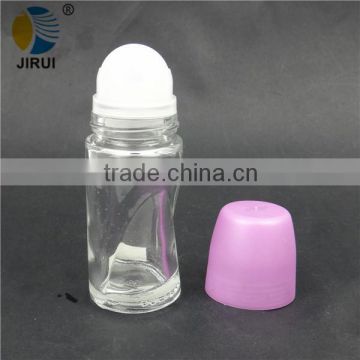 clear color glass roll on bottle with lid 50ml                        
                                                Quality Choice