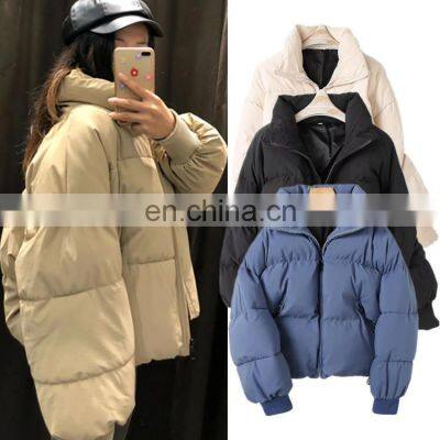 2021 Autumn and Winter New Lazy Wind Thickened Loose Cotton Jacket Trend Women's Cotton-padded Jacket Bread Jacket photo-2