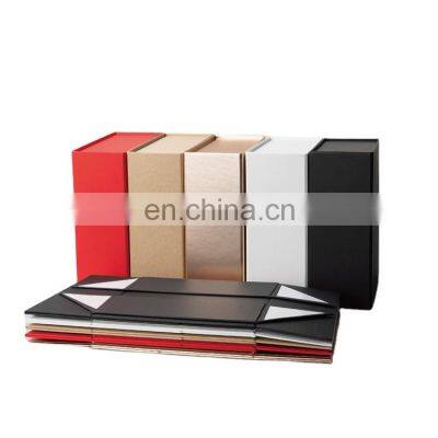 Custom design logo printing handmade packaging magnetic closure foldable cardboard paper gift boxes