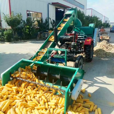 Large corn thresher automatic feeding and threshing corn machine dry and wet cob threshing machine