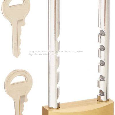 heavy duty removable adjustable shackle candado solid brass padlock