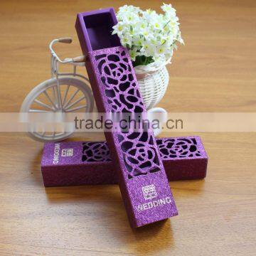 Hot Sale European Customized Laser Purple Wedding Candy Favor Box                        
                                                Quality Choice