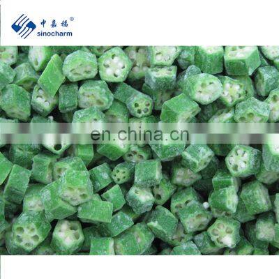 Top Quality Fresh Frozen BRC Certified IQF Frozen Okra Cut