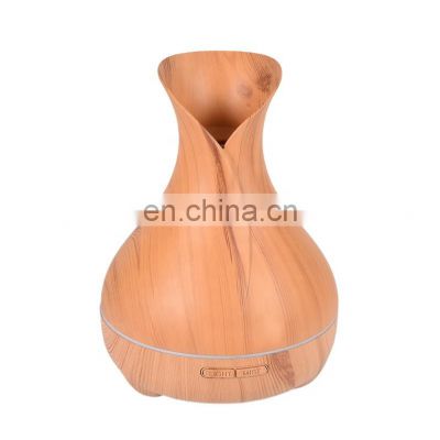 Led USB Wood Grain Ultrasonic Air Humidifier Aroma Humidifier For Dry Skin