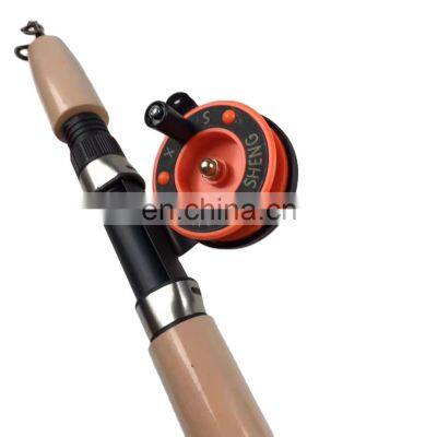 Fishing Rod Glass Fibre Fishing Rod Wood Handle One Piece photo-4