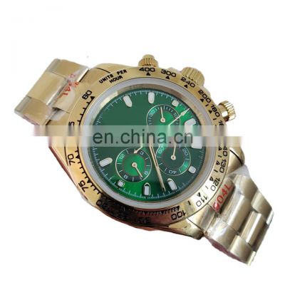 2022 Luxury Men's Watch Custom Automatic Mechanical Movement Watch 904L Stainless Steel Mineral Glass Water Resistant