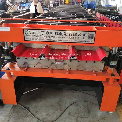 Wholesale Price Double-Layer Corrugated Acanalado and Trapezoidal Tr4 Tr5 Roofing Sheet Cold Roll Forming Building Material Making Machine photo-3