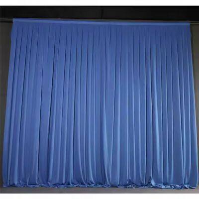 High Quality Luxury Meeting Room Milk Silk Cloth Curtain Gauze Back Drop Ceiling Curtains For Wedding Event Party Decoration