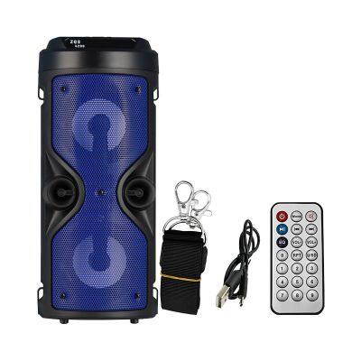 2023 sell well portable 4-inch*2 speaker 8W power bluetooth speaker with colorful lights