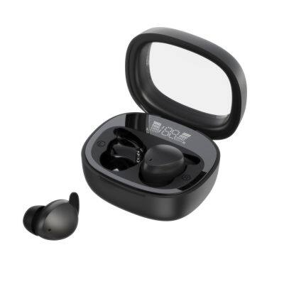 In Ear Ergonomic Design Touch Control Wireless Led Display Transparent Sleep TWS Earbuds photo-3
