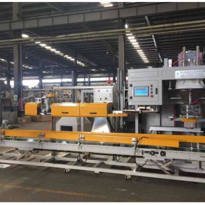 Rice corn grain weighing and packing machine