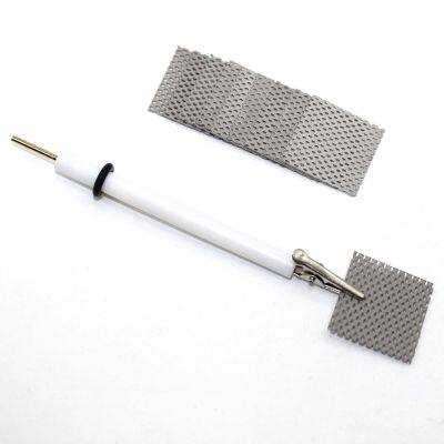 10 Pieces Platinum Coated Titanium Mesh Electrode With 1 Holder for Electrochemical Reaction photo-2