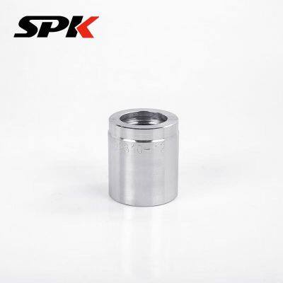 Carbon Steel Sleeve, High & Low Pressure Oil Pipe Outer Sleeve, Blue-White Zinc Plated, Hose Crimping 03310, Imported Sleeve, Stainless Steel
