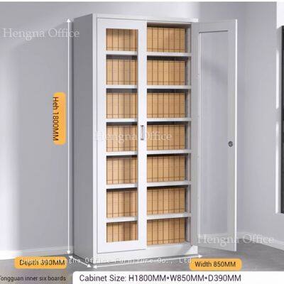 Armoire à dossiers en métal moderne de grande capacité avec étagères réglables pour bureau et école - Cadre ultra-mince - ODM/OEM photo-1