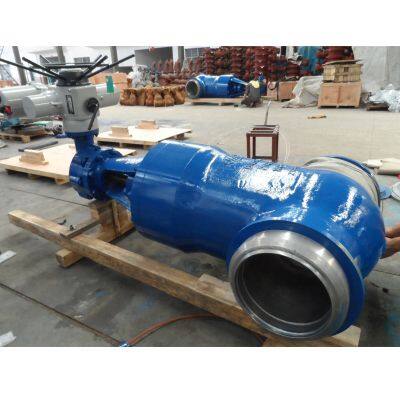 API ANSI Gate Valve Z85H Forged Steel A216 CF8M Stainless Steel HP Welded Valve Hard Pneumatic Actuator Industrial Use photo-6